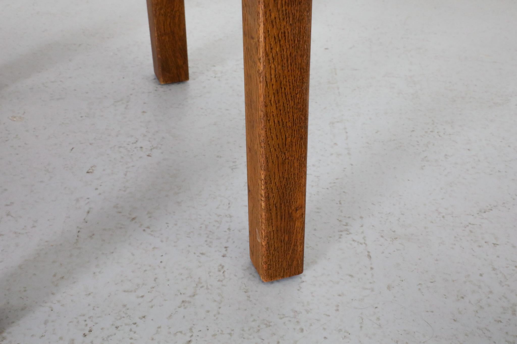 Ensemble de trois tables gigognes brutalistes d'inspiration Pierre Chapo en vente 12