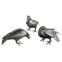 Set von drei Schweinenskulpturen