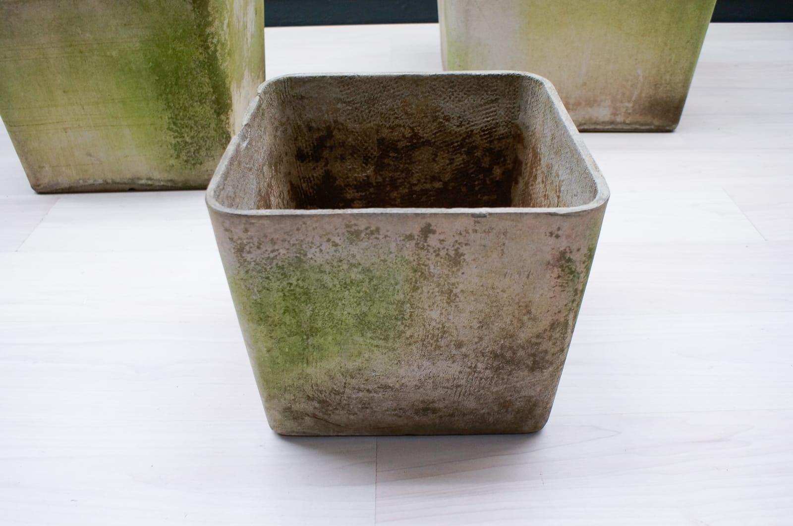 Set of Three Planter by Willy Guhl for Eternit, Switzerland, 1950s In Good Condition For Sale In Nürnberg, Bayern