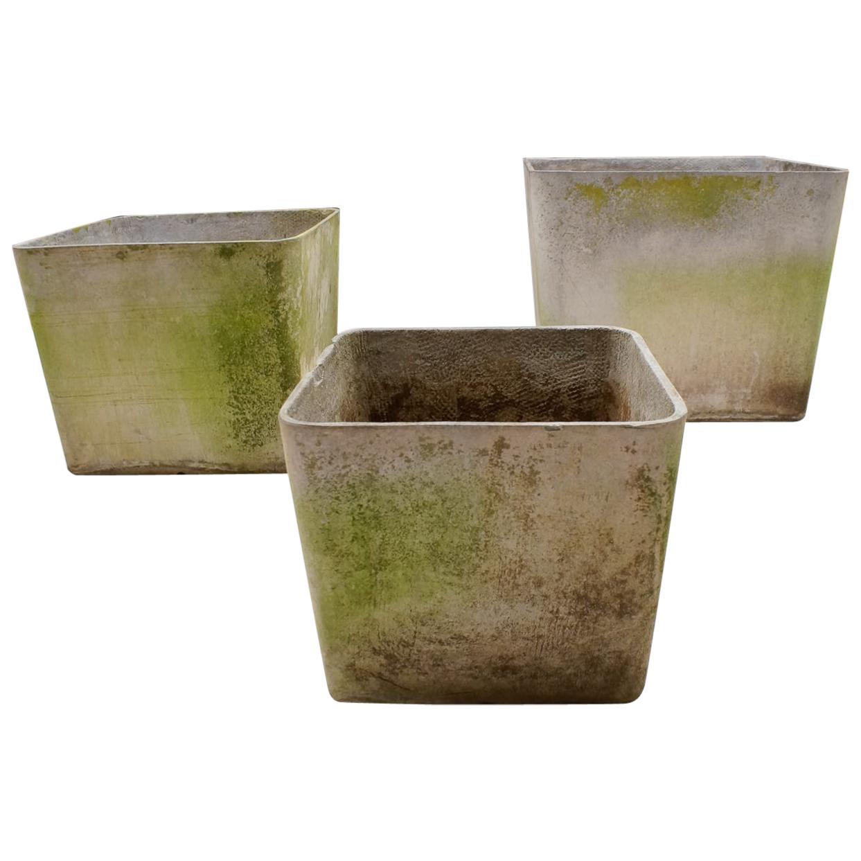 Set of Three Planter by Willy Guhl for Eternit, Switzerland, 1950s For Sale