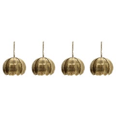 Set of three 'Poppy' Ceiling Pendants by Svend Aage Holm Sørensensen, 1970s