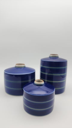 Set of three Porsgrund Norway Saga Porcelain Vases by Eyestein Sandnes