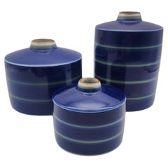Set of three Porsgrund Norway Saga Porcelain Vases by Eyestein Sandnes