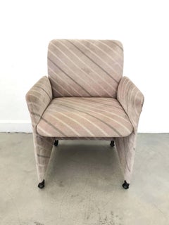 Set of Three Post Modern Missoni Suede Side or Dining Chairs by Saporiti, Italy