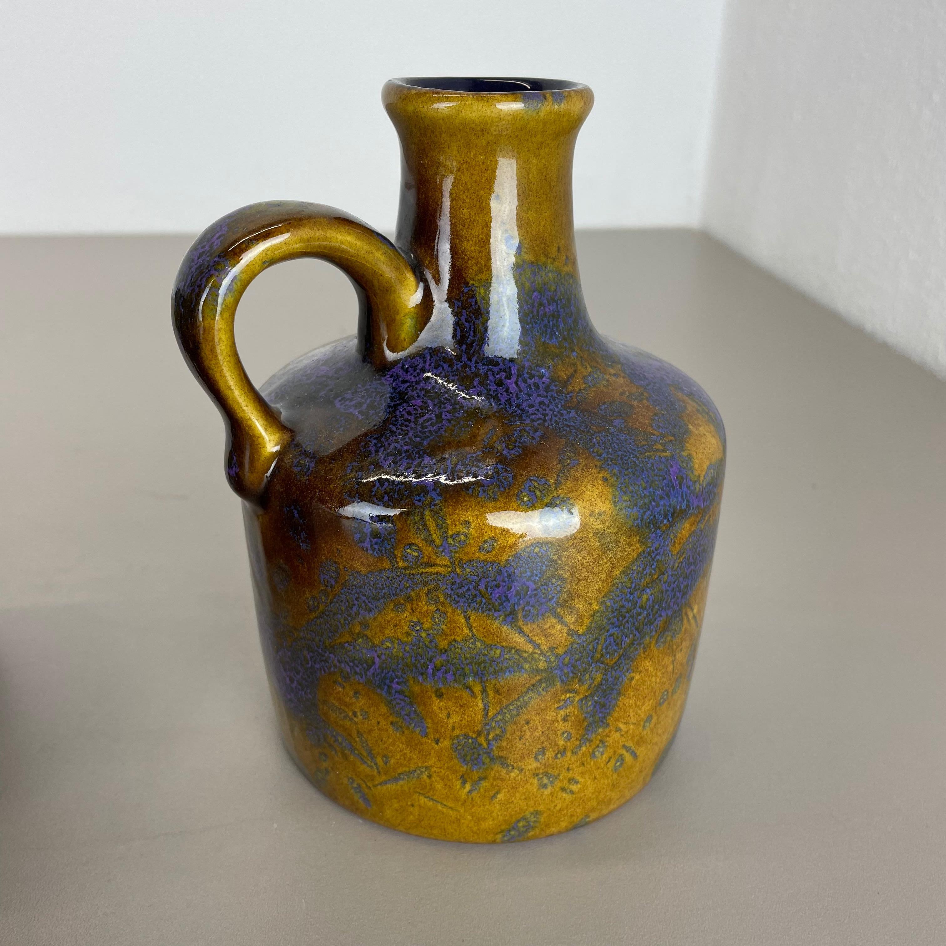 Set di tre vasi in ceramica Fat Lava 