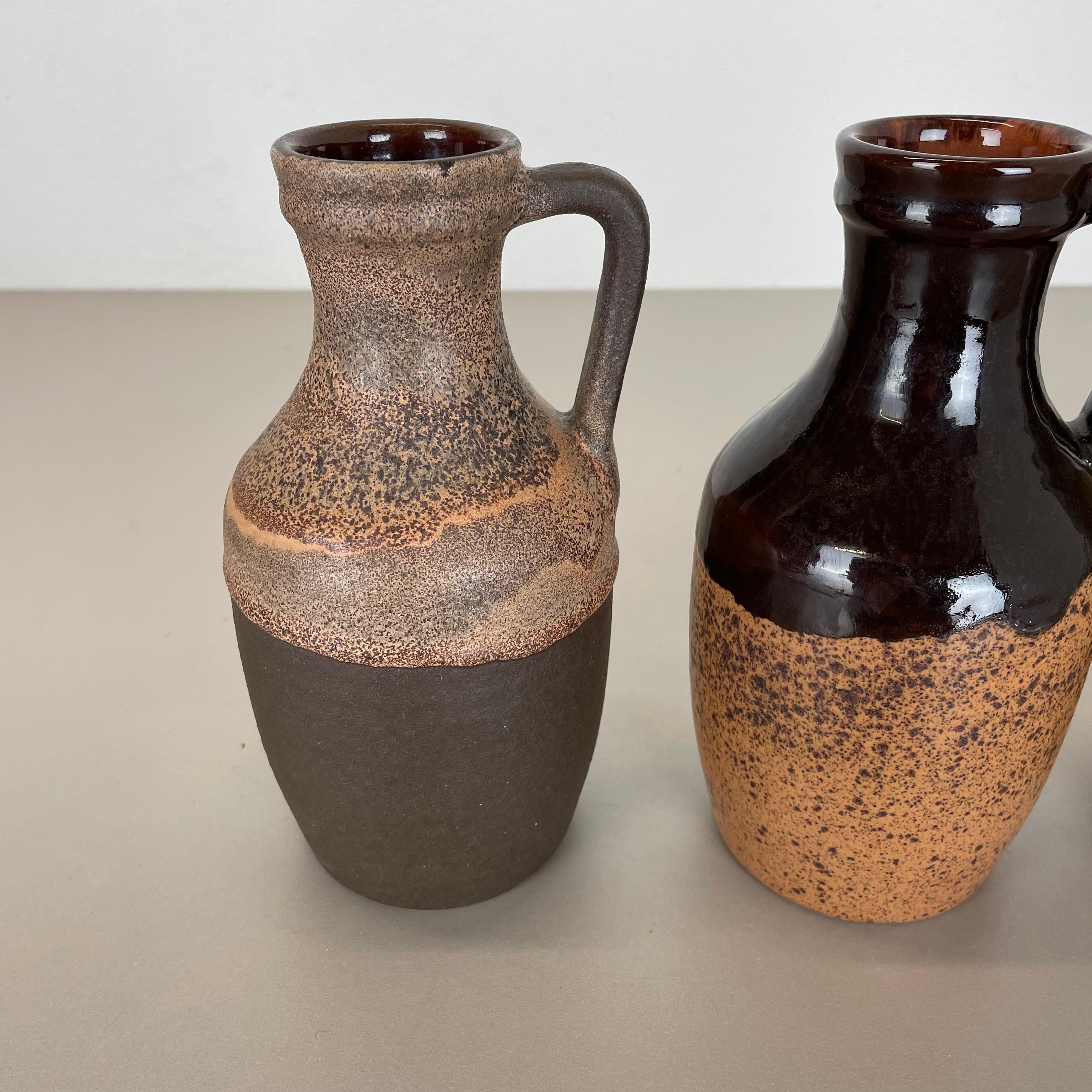 Tedesco Set di tre vasi in ceramica Fat Lava 