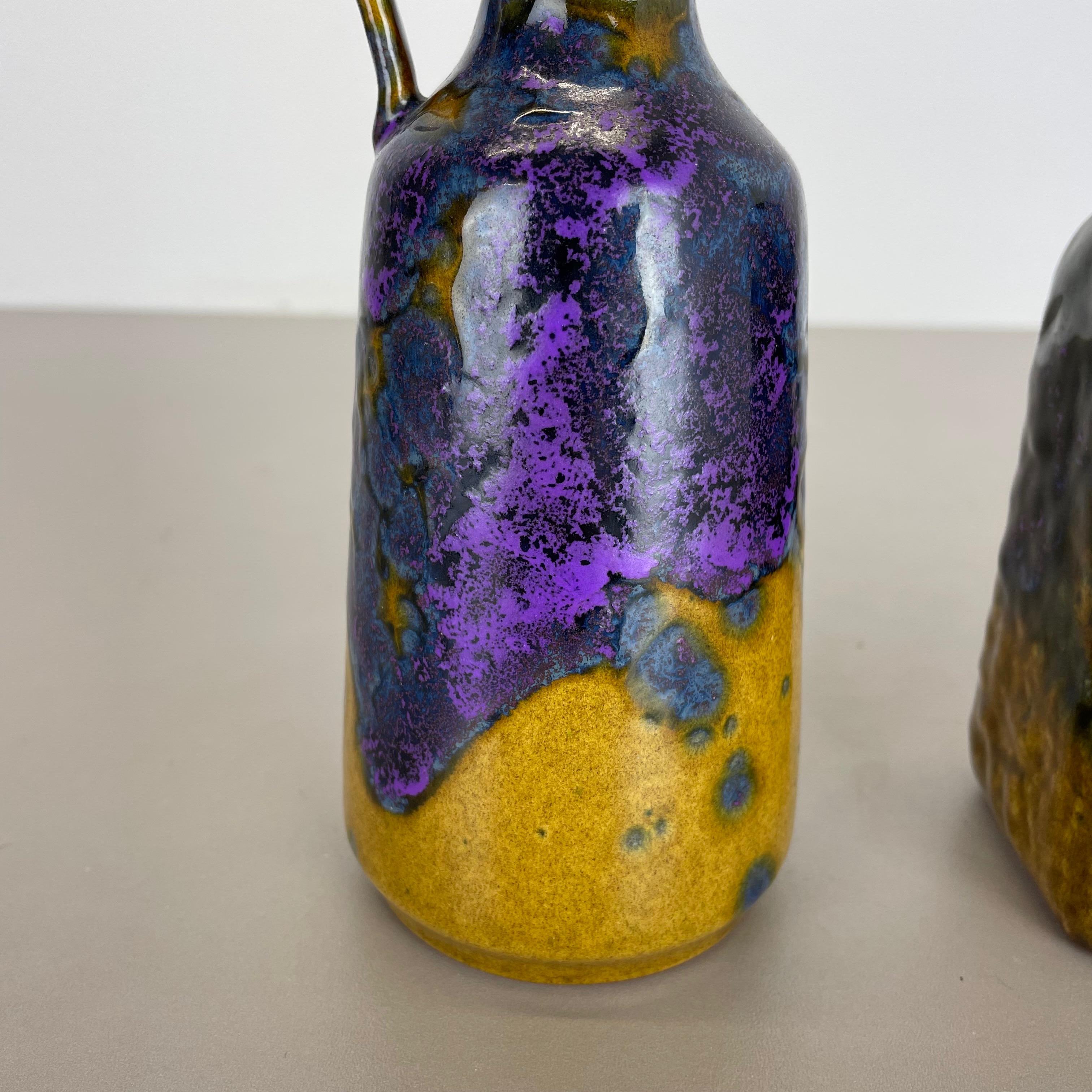 Set von drei Fat Lava-Vasen „Supercolor“ aus Keramik, hergestellt von Marei, Deutschland, 1970 im Angebot 2
