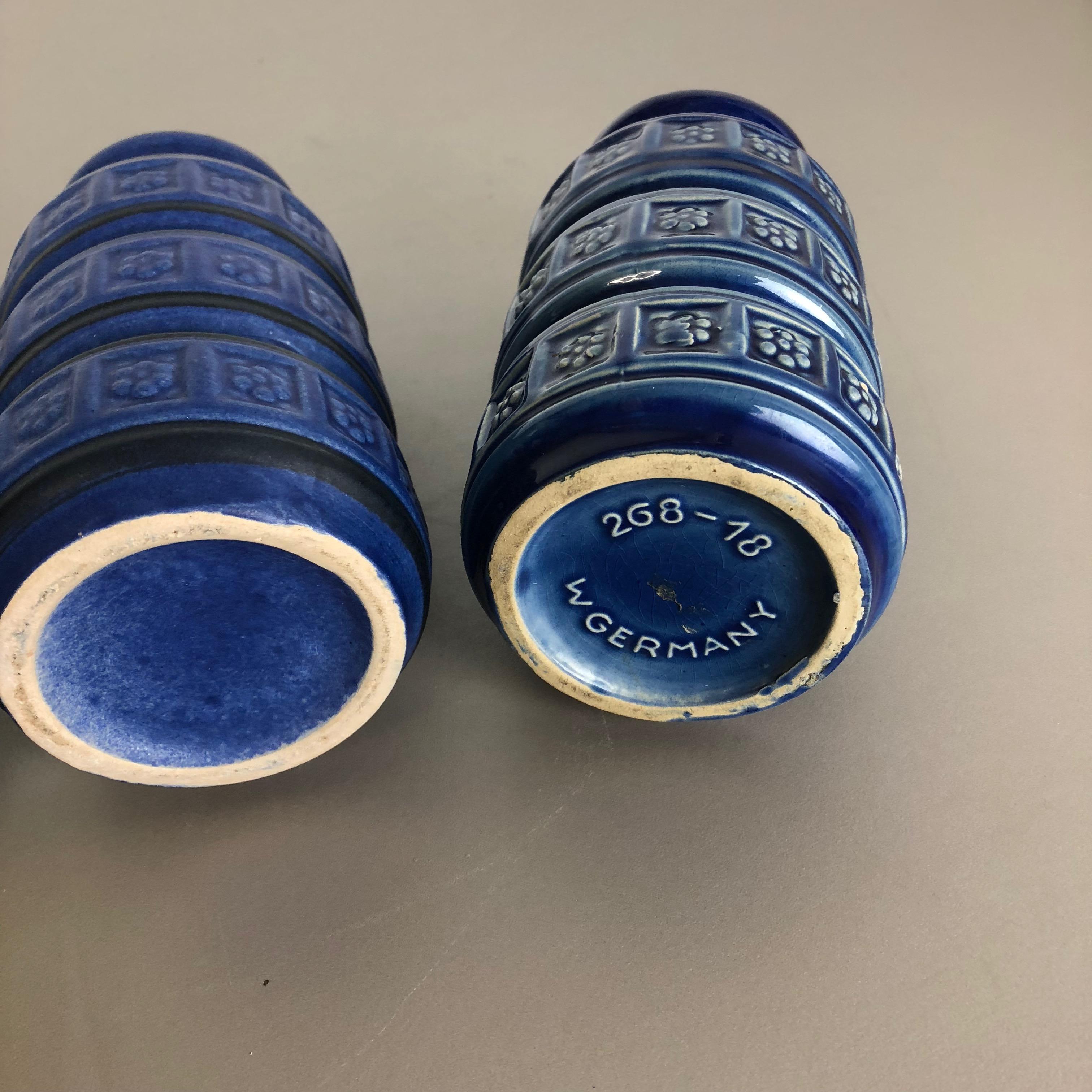 Set di tre vasi in ceramica grassa 