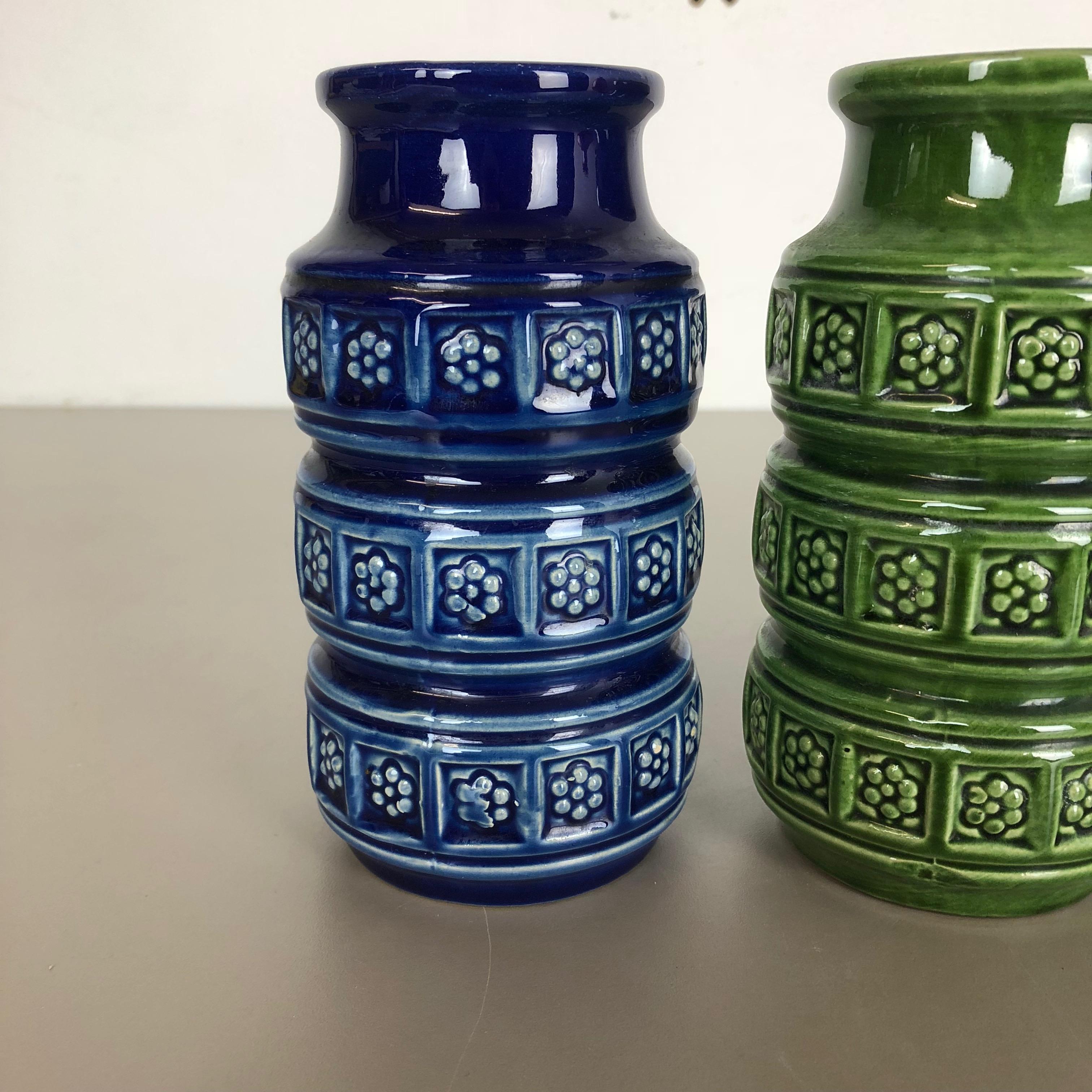 Tedesco Set di tre vasi in ceramica grassa 