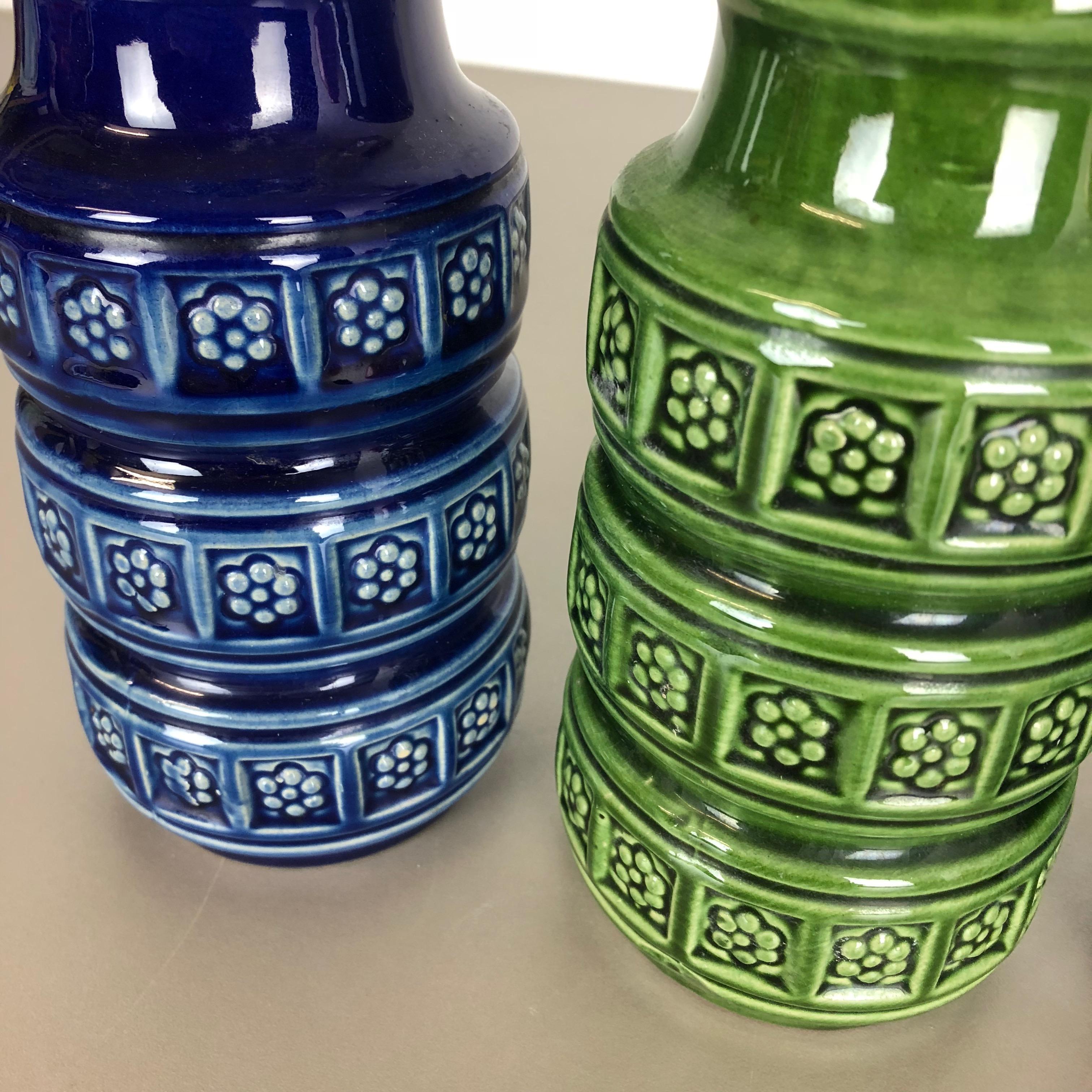 Ceramica Set di tre vasi in ceramica grassa 