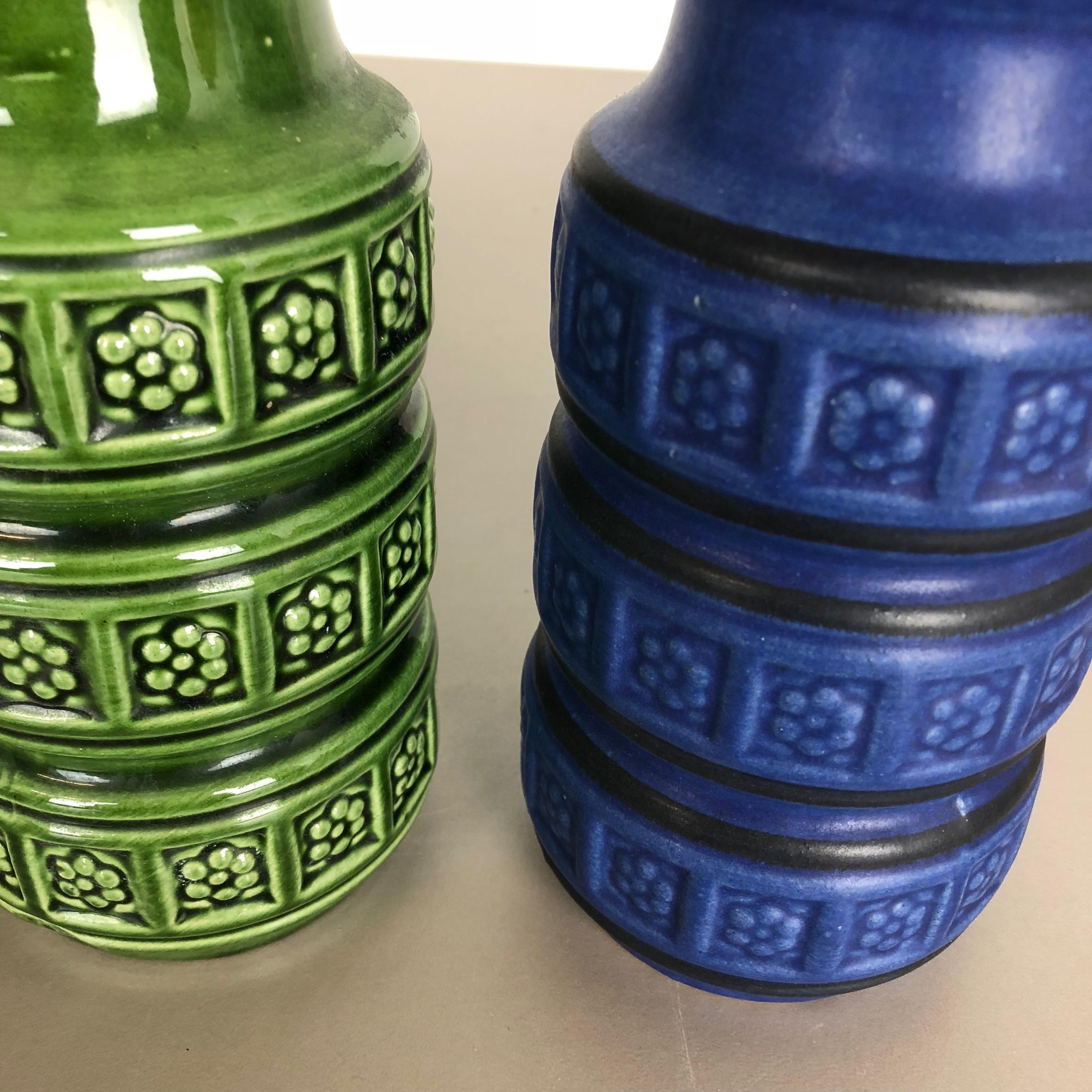 Set di tre vasi in ceramica grassa 