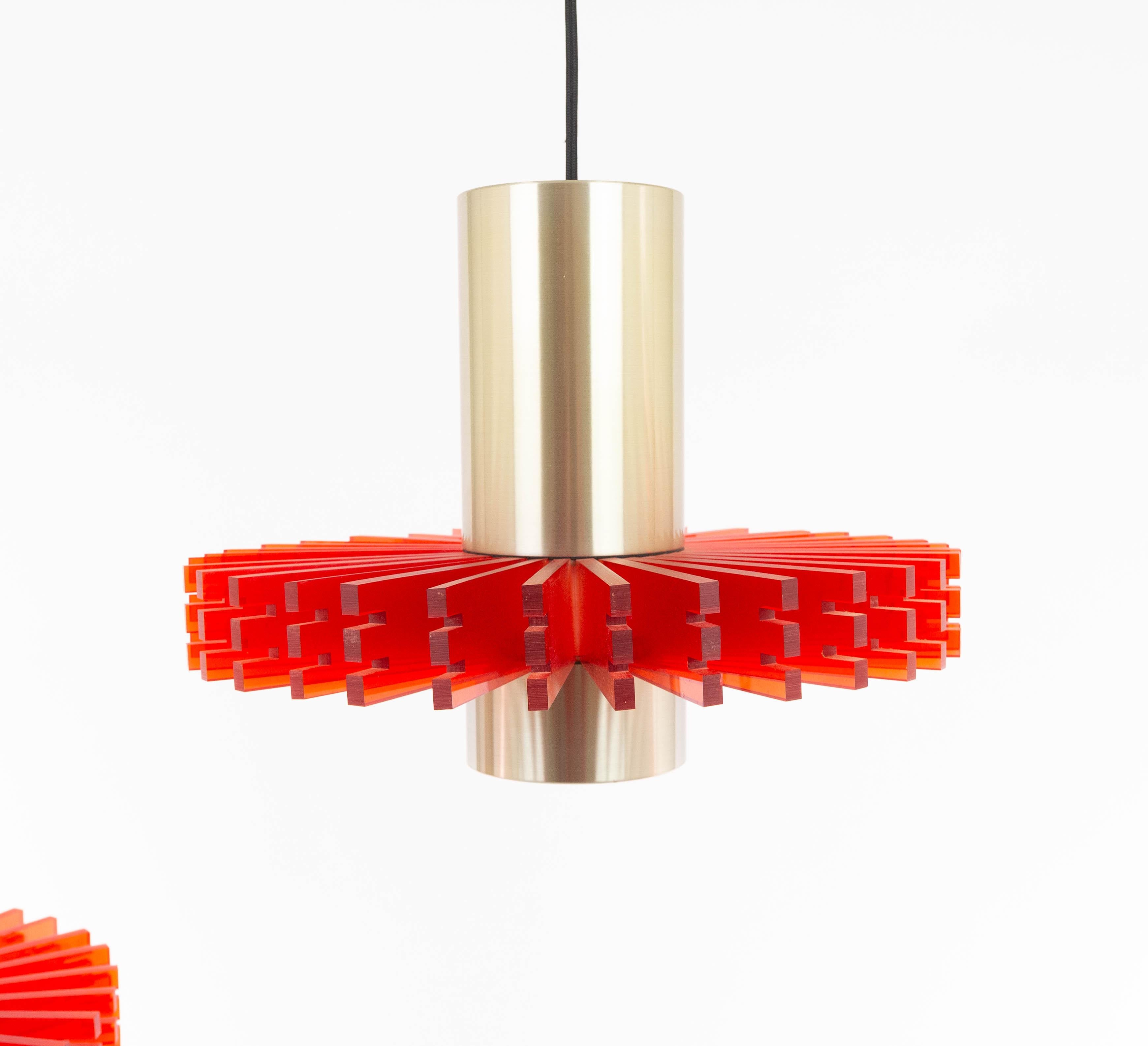Scandinave moderne Ensemble de trois pendentifs col de priest par Claus Bolby pour Cebo Industri, années 1960 en vente