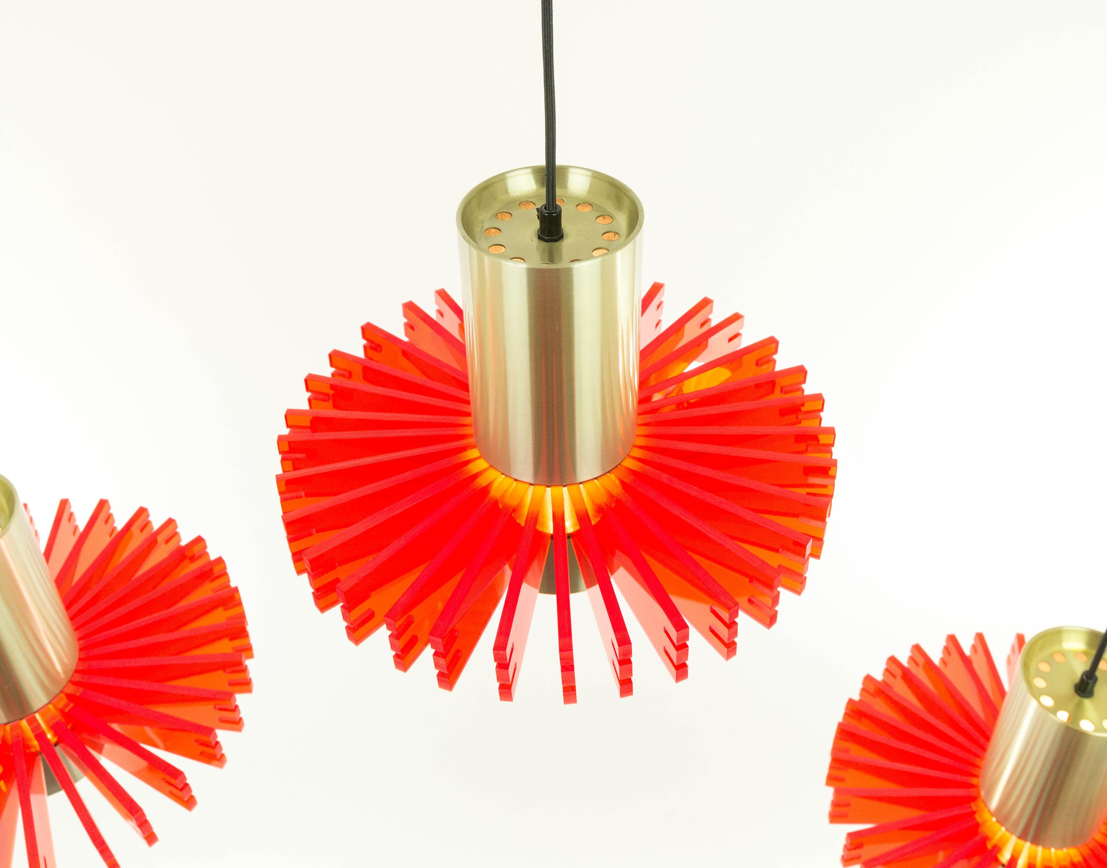 Ensemble de trois pendentifs col de priest par Claus Bolby pour Cebo Industri, années 1960 en vente 2