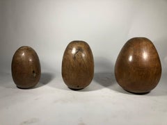 Set of Three Quebracho Eggs