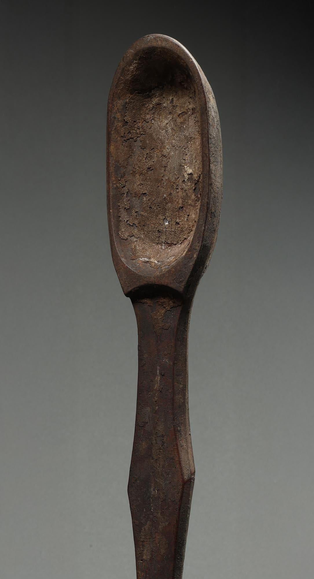 Ensemble de trois rares cuillères en bois Fang, Gabon, Afrique ancienne collection provenance en vente 3