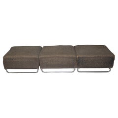 1930s Set of Tree Halabala Stools or variable sofa H-120 by ÚP závody Brno 