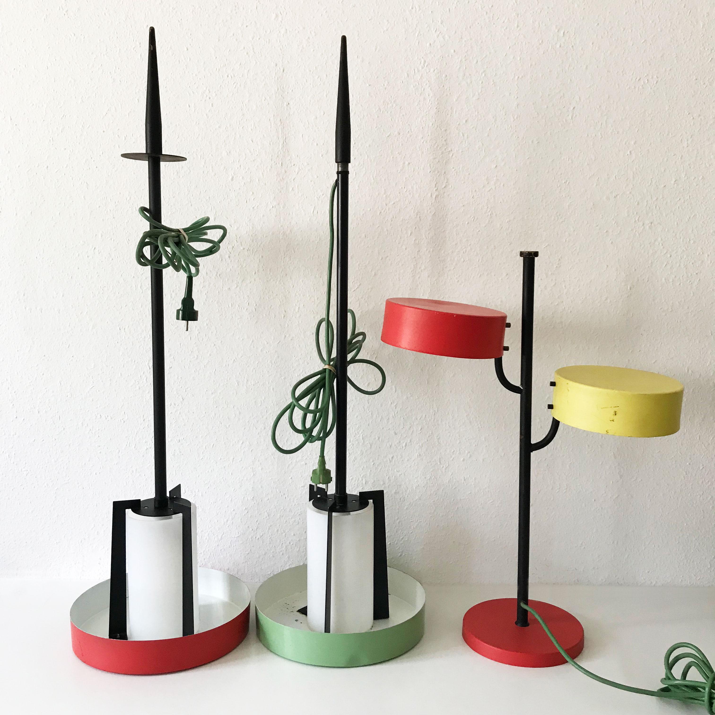 Set of Three Rare Outdoor or Garden Lamps by Kaiser Leuchten Germany 1950s For Sale 3