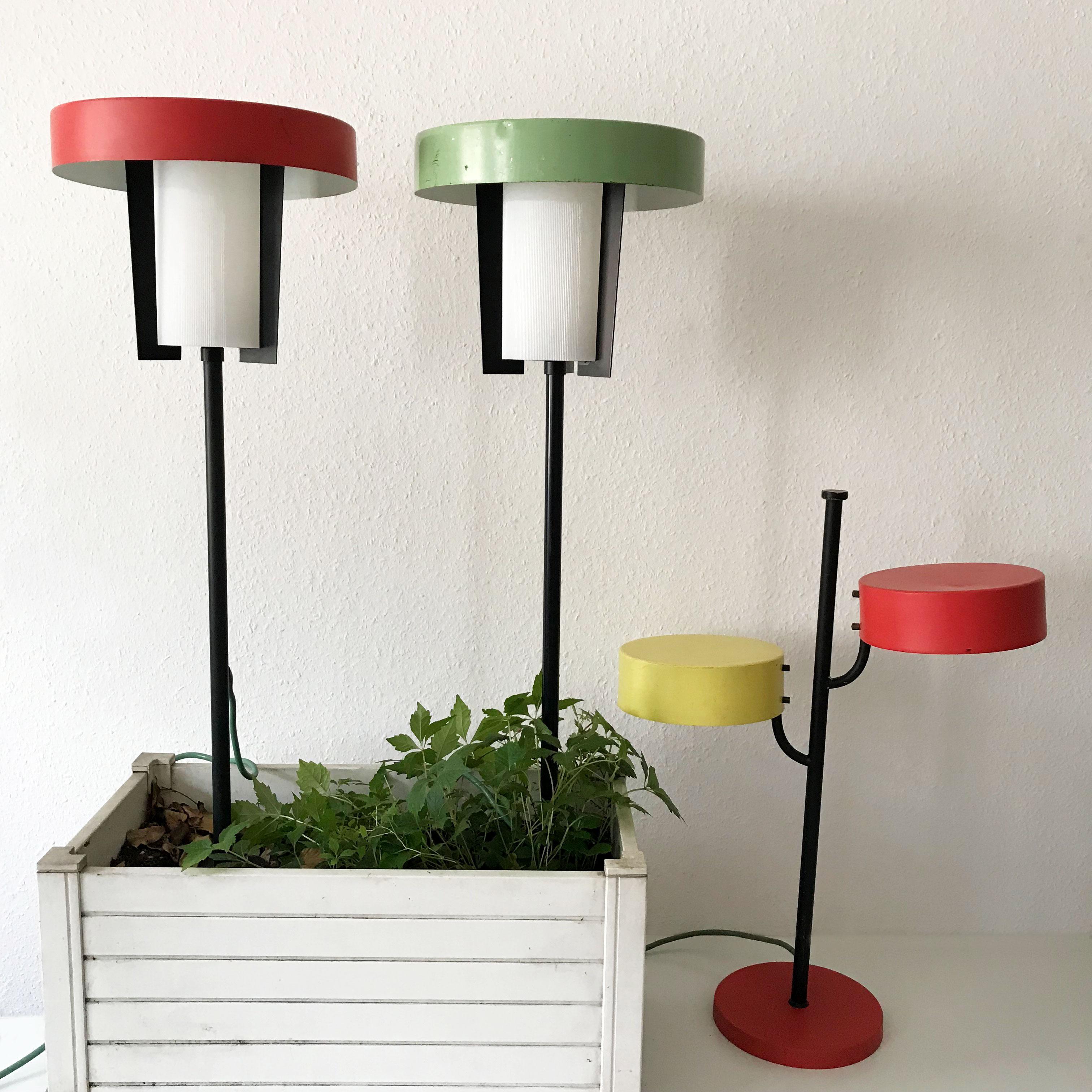 Set of Three Rare Outdoor or Garden Lamps by Kaiser Leuchten Germany 1950s For Sale 4
