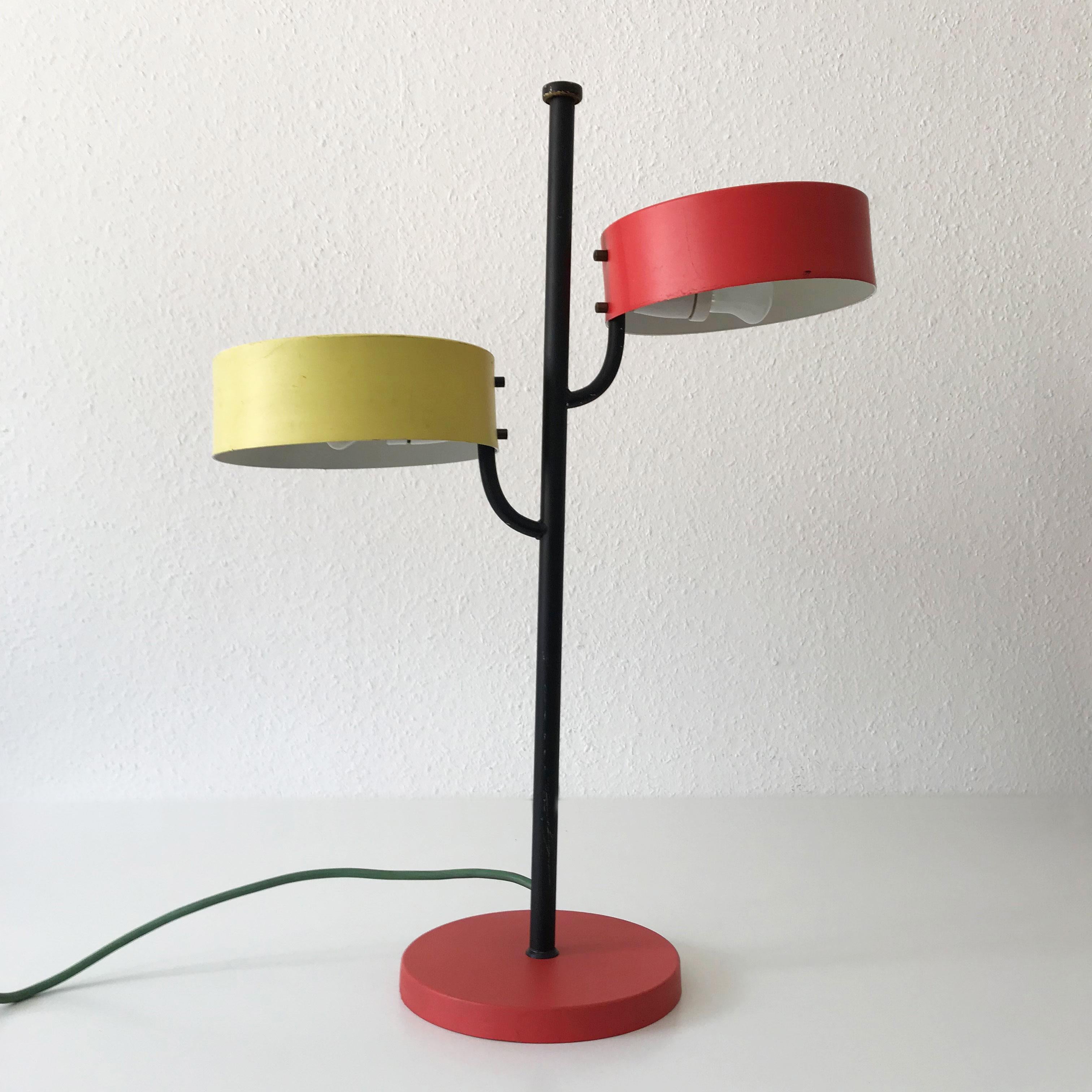 Lacquered Set of Three Rare Outdoor or Garden Lamps by Kaiser Leuchten Germany 1950s For Sale