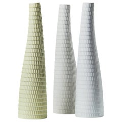 Set of Three “Reptil” Vases Designed by Stig Lindberg for Gustavsberg