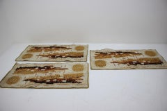 Set of Three Retro Design Carpets/Rugs, 1980s