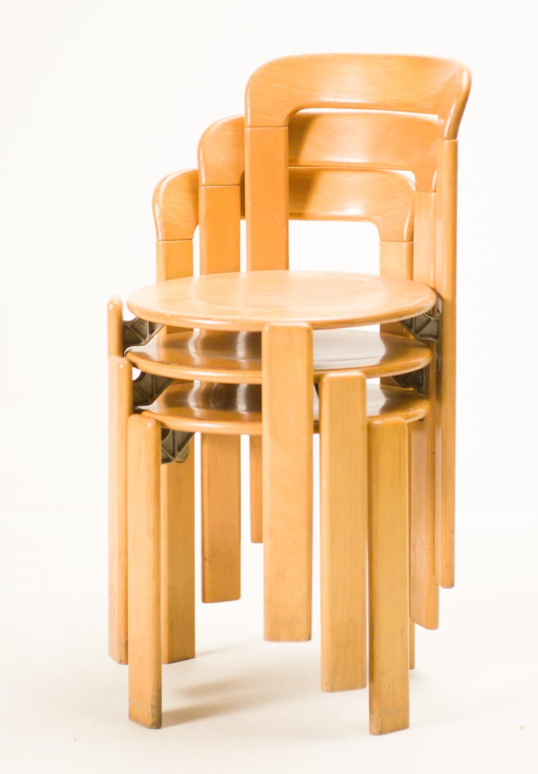 Set of Three Rey Chairs by Bruno Rey at 1stDibs
