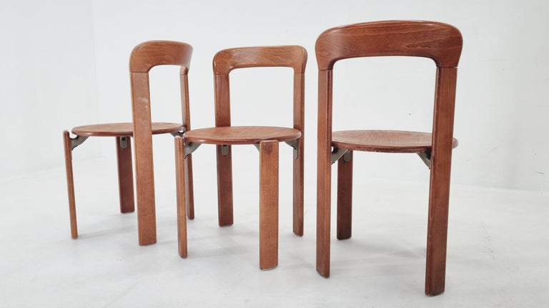 Set of Three Rey Chairs by Bruno Rey, Switzerland, 1970s For Sale at ...