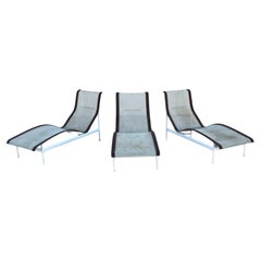 Set of Three Richard Schultz for Knoll 1966 Leisure Group Contour Chaise Lounges