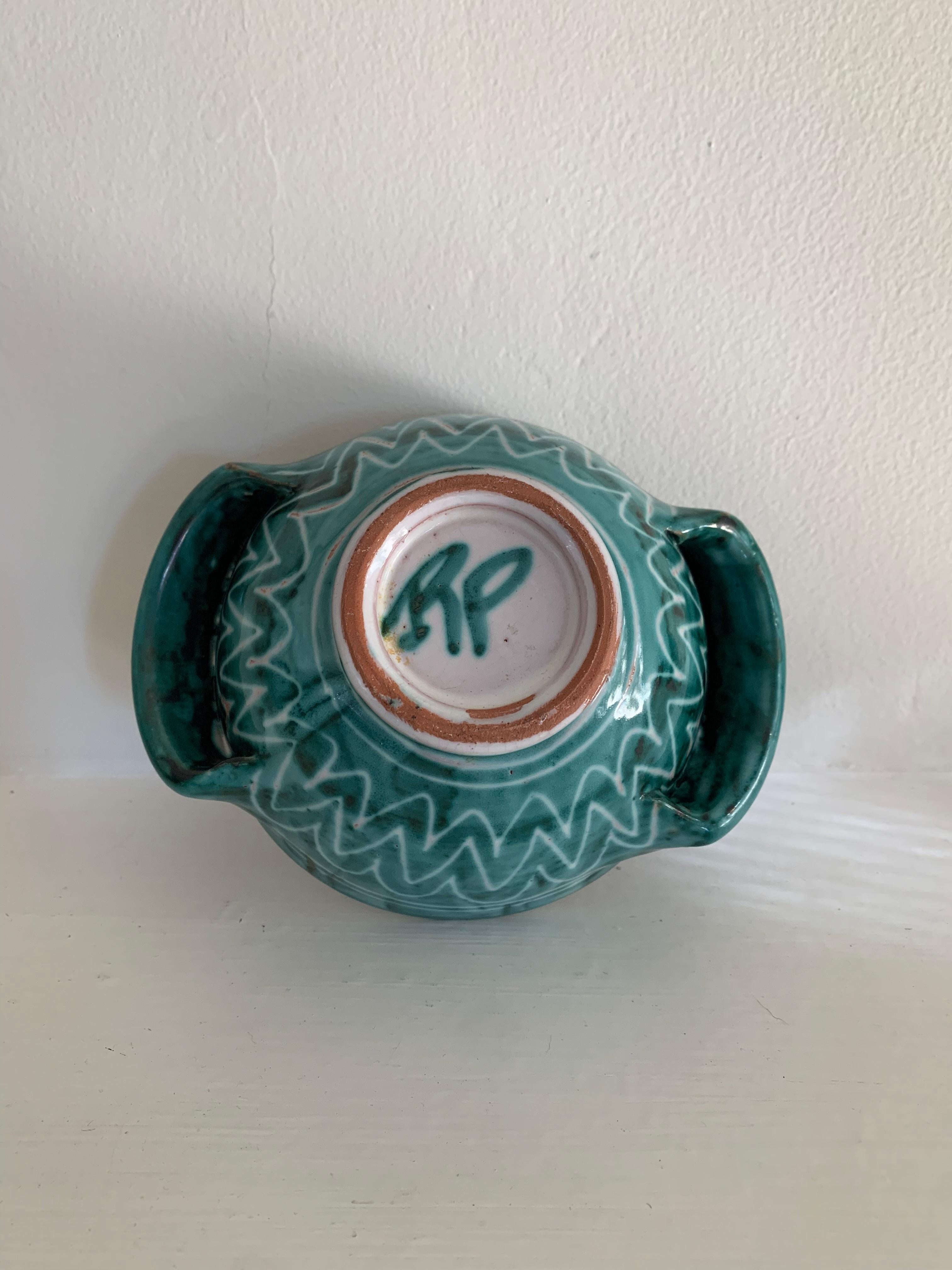 Set di tre ciotole con manico Robert Picault, Vallauris, Francia, anni '50 in vendita 6