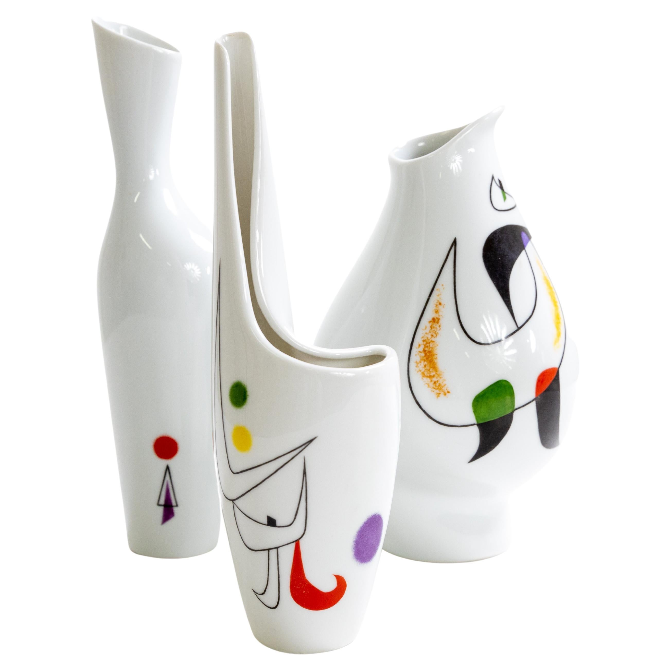 Set of Three Rosenthal Porcelain Vases