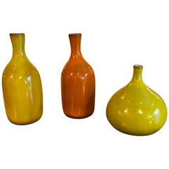 Set of Three Ruelland Vases