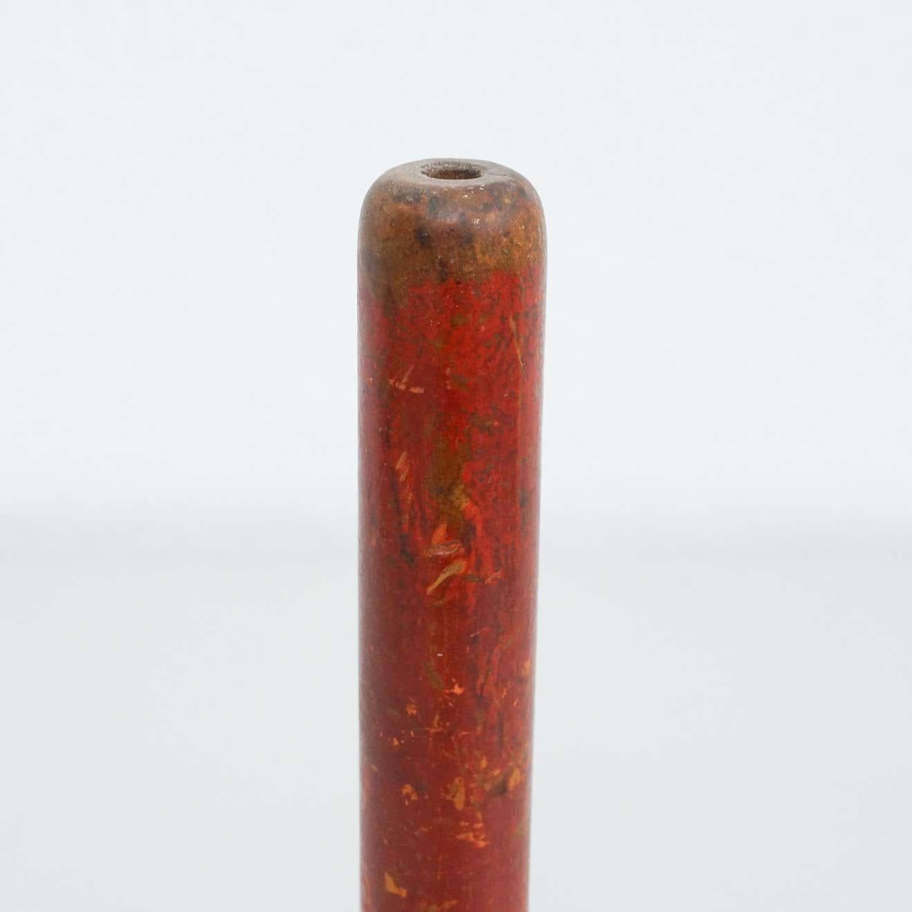 Set di tre rocchetti di filo in legno rustico, 1930 circa in vendita 4