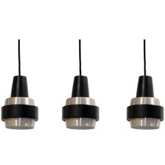Set of Three Scandinavian Ceiling Pendants, 1960s