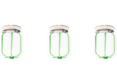 Set of Three Scandinavian Flush Mount Ceiling Lights