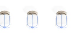 Set of Three Scandinavian Flush Mount Ceiling Lights