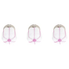 Set of Three Scandinavian Flush Mount Ceiling Lights