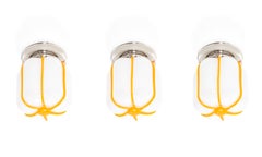 Set of Three Scandinavian Flush Mount Ceiling Lights