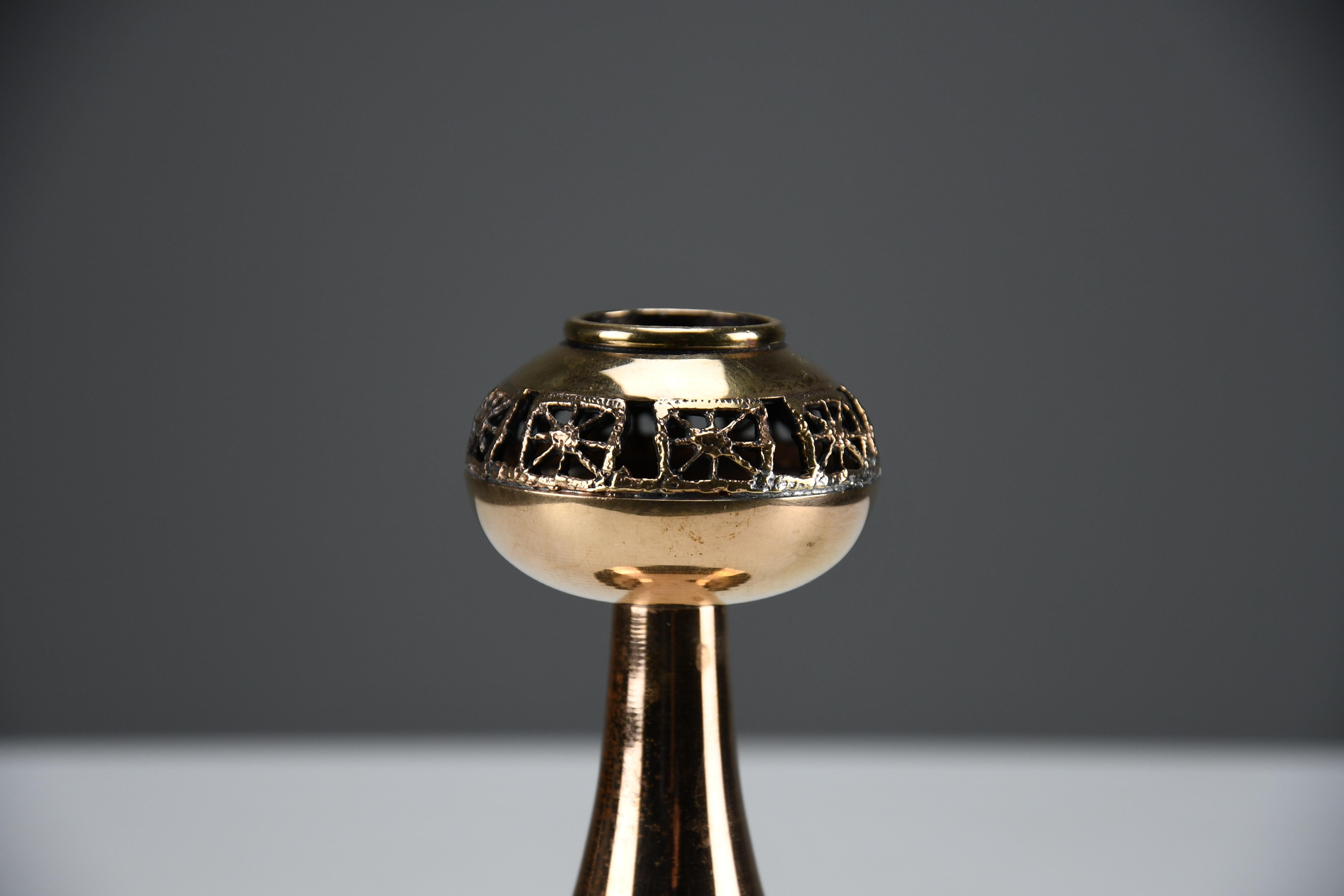 Set di tre candelieri in rame The Modern Scandinavian 