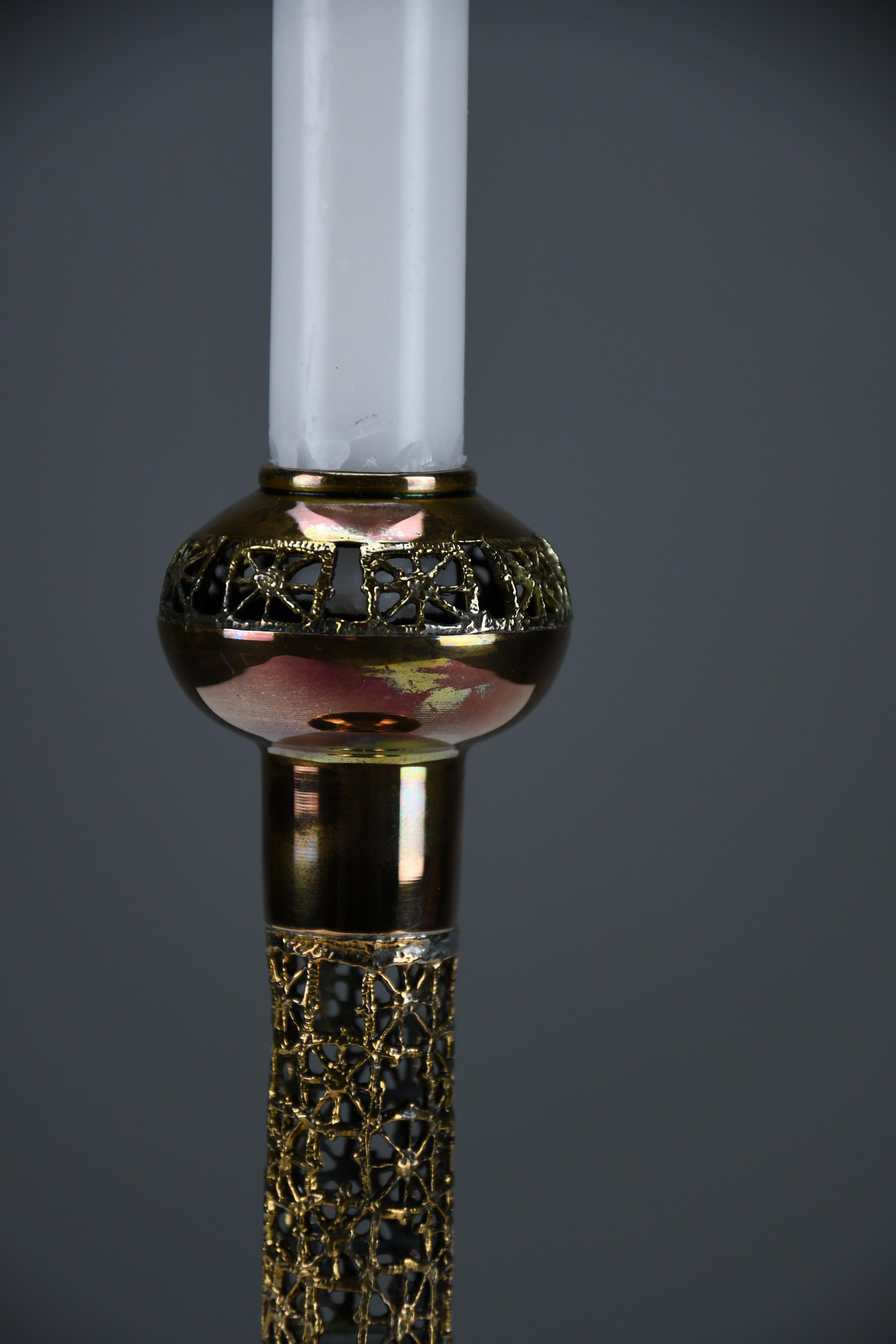 Set di tre candelieri in rame The Modern Scandinavian 