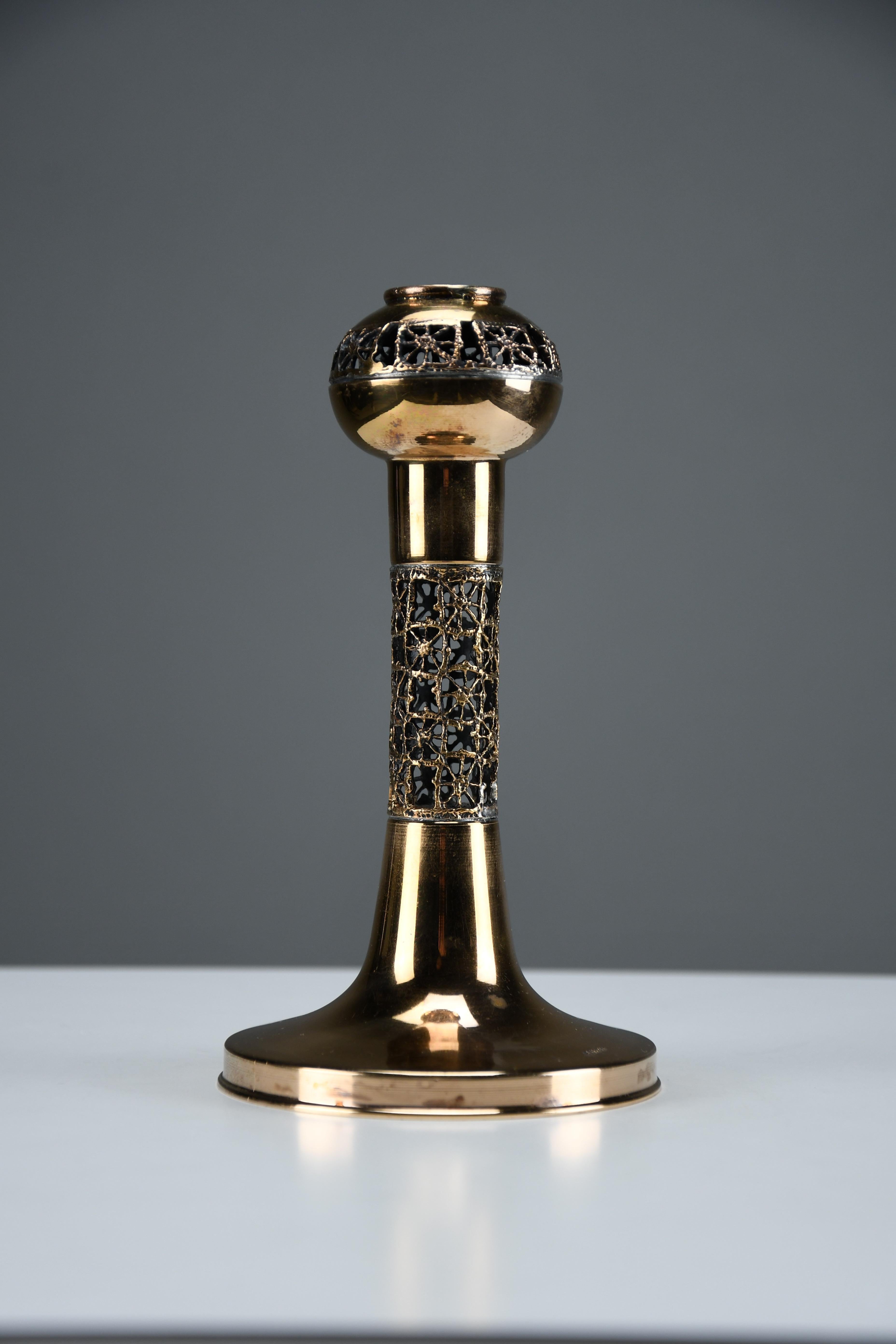 Set di tre candelieri in rame The Modern Scandinavian 