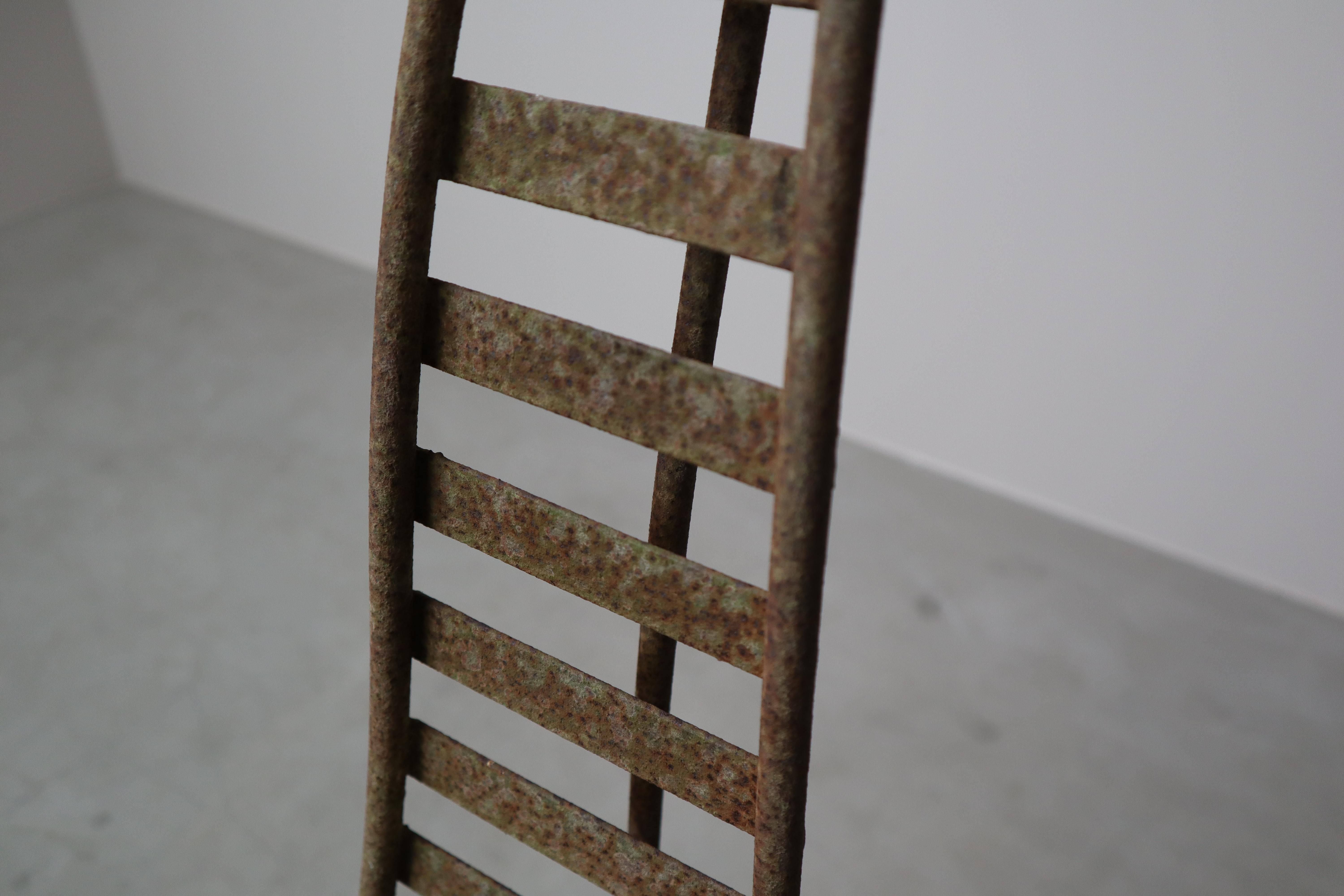 Set of three sculptural iron chairs, in the style of André Dubreuil For Sale 3