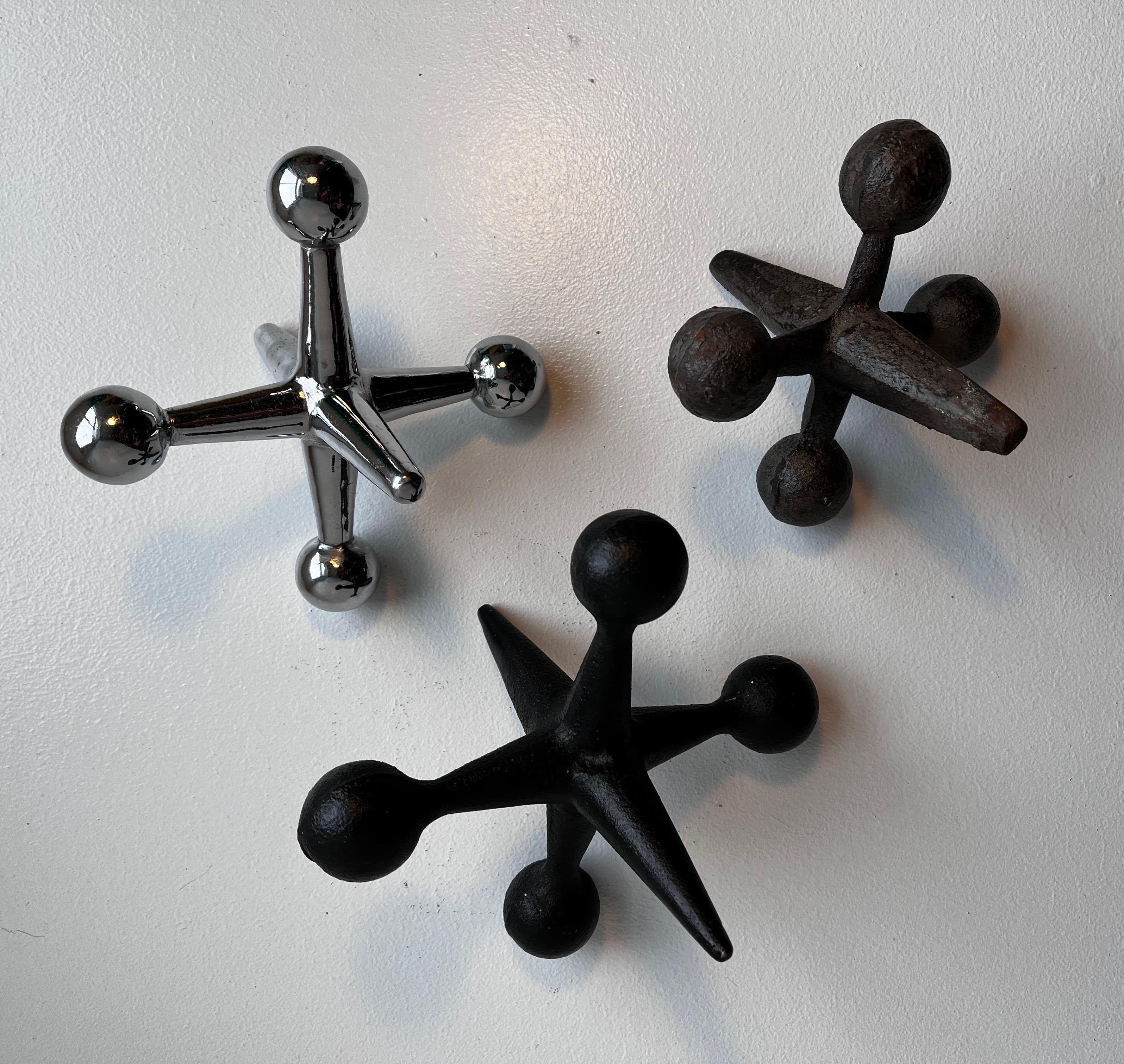 Mid-Century Modern Set of Three Sculptural 