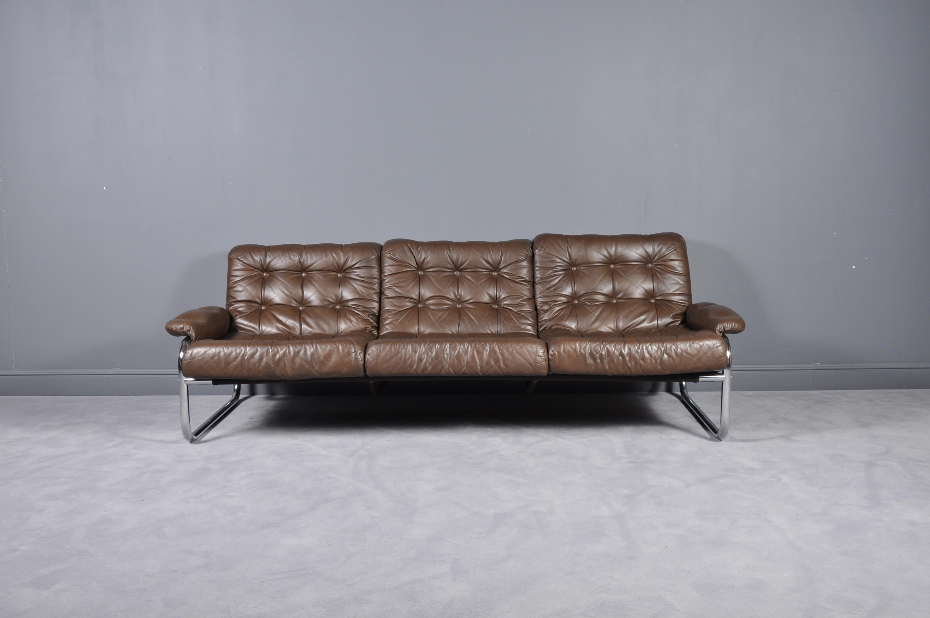 Late 20th Century Set of Three-Seat Sofa and Four Armchairs by Johann Bertil Häggström for Ikea