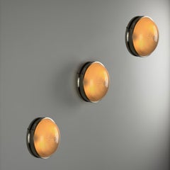 Lot de trois luminaires « Sigma » de Sergio Mazza pour Artemide, à fixer au plafond ou au mur, années 1960