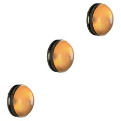 Lot de trois luminaires « Sigma » de Sergio Mazza pour Artemide, à fixer au plafond ou au mur, années 1960