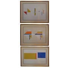 Set di tre serigrafie di Ilya Bolotowsky