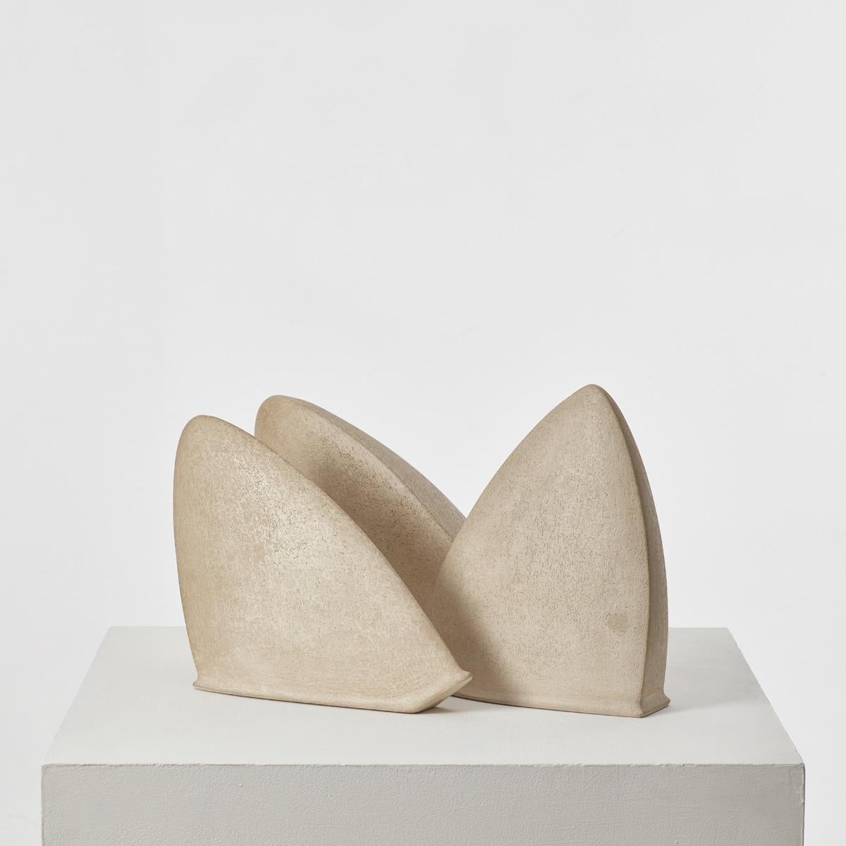A grouping of three abstract sculptures with gently rhythmic, biomorphic forms, previously owned by Sir Terence Conran’s (1931 - 2020). Conran, an inimitable design pioneer and businessman, “did more than anyone to enhance material life in Britain