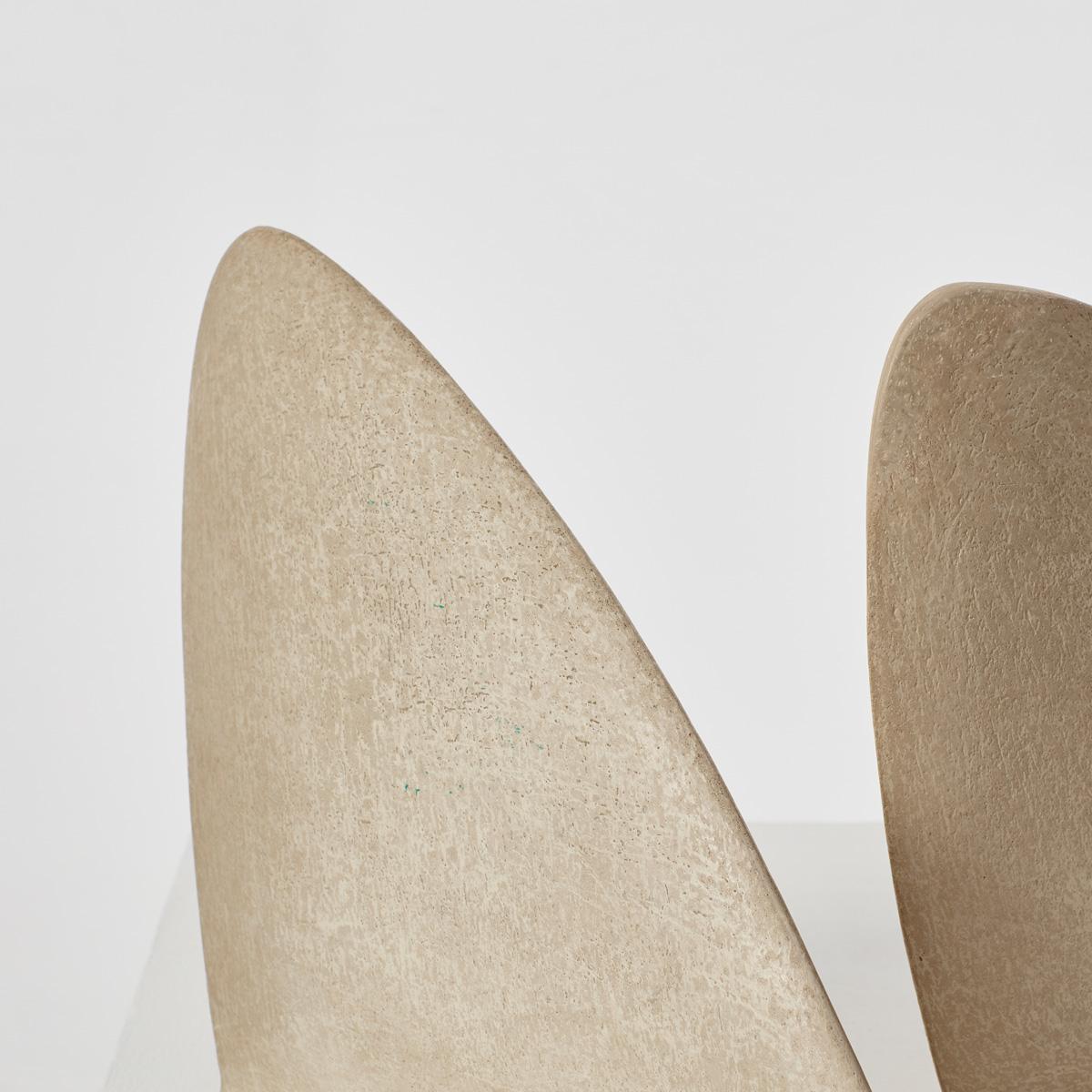 Plaster Set of Three ‘Shark Fin’ Sculptures from the Collection of Sir Terence Conran For Sale