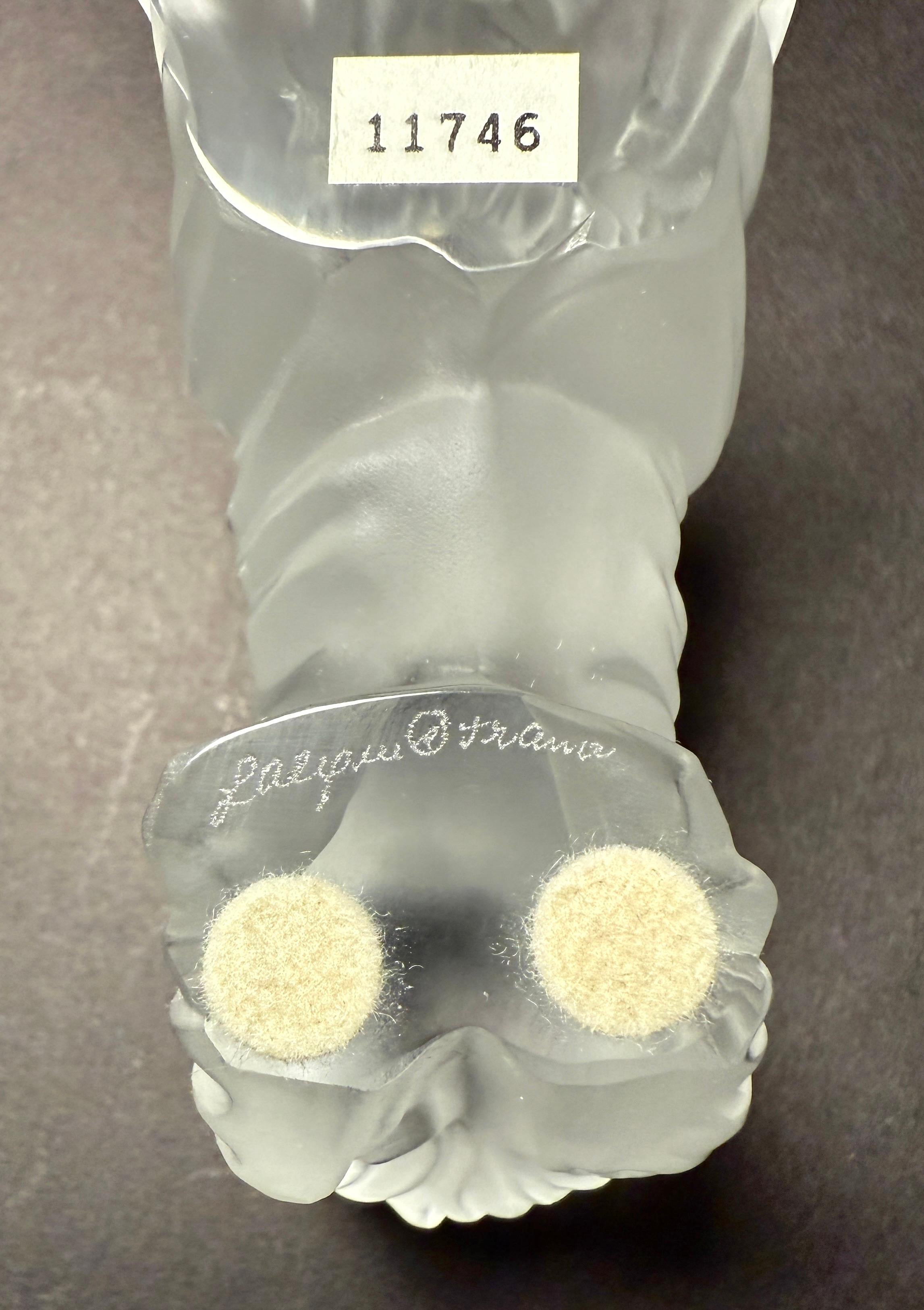 Set di tre figurine di Yorkshire Terrier in vetro smerigliato firmate Lalique France in vendita 2