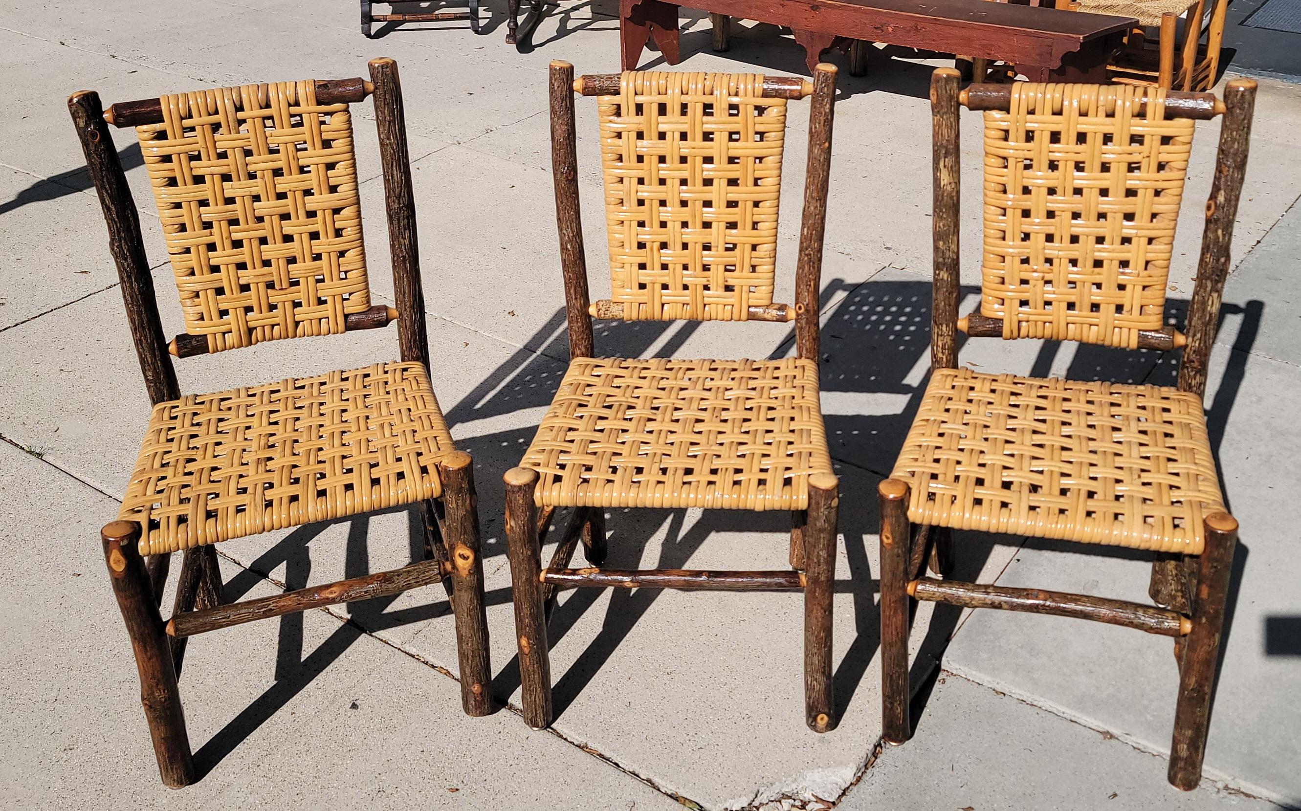 Beautiful chairs in a set of three. There are three matching chairs  All look great together. The set of three chairs are stamped as shown in the images. 

Brass is stamped 